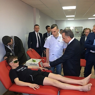 В рамках подготовки к Чемпионату мира по футболу FIFA 2018 спортивный центр "Борский" посетили Виталий Леонтьевич  Мутко и Глеб Сергеевич Никитин 3