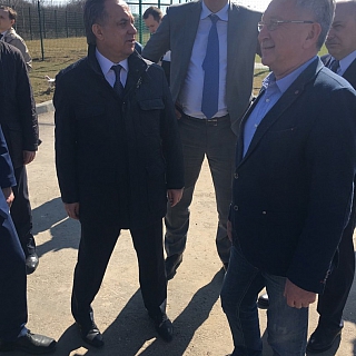 В рамках подготовки к Чемпионату мира по футболу FIFA 2018 спортивный центр "Борский" посетили Виталий Леонтьевич  Мутко и Глеб Сергеевич Никитин 1