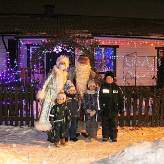 На Бору состоялась традиционная акция на лучшее новогоднее украшение дома частного сектора 1