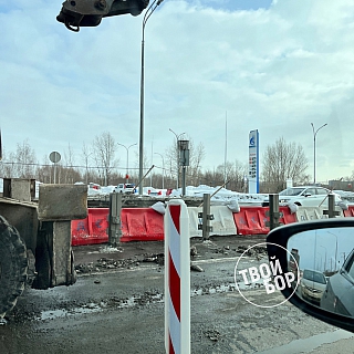 Перед старым Борским мостом работы 2