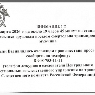 Разыскиваются свидетели трагедии на станции Киселиха 1