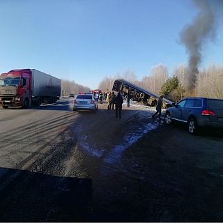 Страшная авария со сгоревшим заживо водителем произошла между Бором и Городцом 3