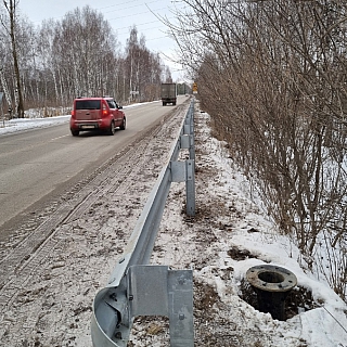 От Октябрьского до Сошников начался монтаж уличного освещения 2