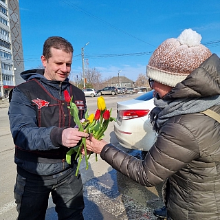 Борские байкеры осчастливили борских женщин 1