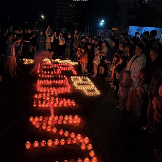 Памятная акция "Свеча памяти" прошла на Бору 7