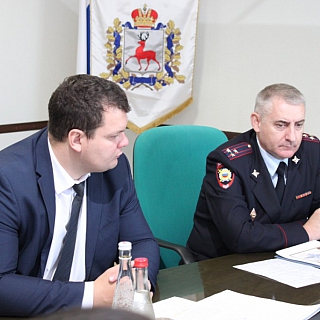 Руководитель борской полиции встретился  с главами сельских администраций 2