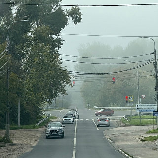 Сильный туман окутал Бор 3