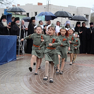 Смотр строя и песни среди юноармейских отрядов прошел в городе Бор 3