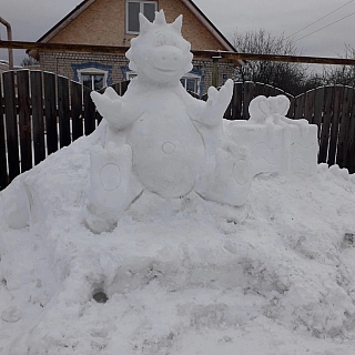 Новогодний Дракоша из Борского района 1