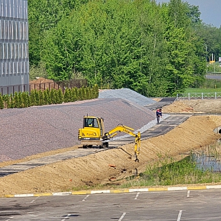 Новые пешеходные дорожки к новому причалу напротив Сергиевской слободы практически готовы 1
