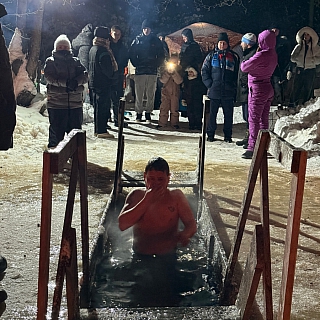 В Большом Пикино прошли Крещенские купания 7