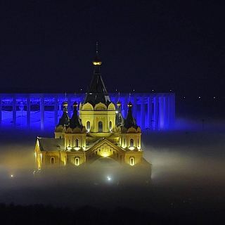 В эти морозные дни Волга и Ока в Нижнем Новгороде «парят» 6