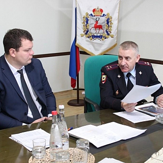 Руководитель борской полиции встретился  с главами сельских администраций 5