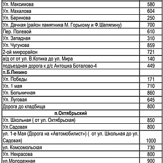 На Бору обнародован перечень дорог с очередностью уборки после снегопадов 10