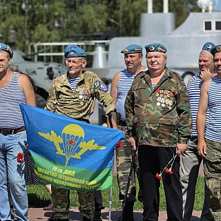 Расплескалась синева, десантники в центре Бора 9