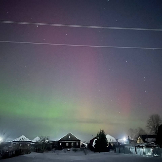 Борчане наблюдали "северное сияние" 2