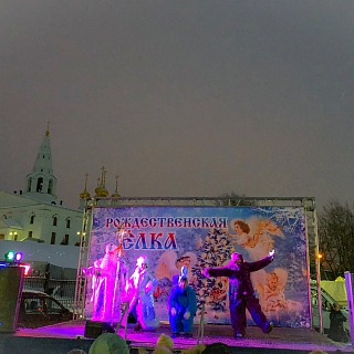 Праздник «Рождественская ёлка» прошёл 7 января на Бору (фото, видео) 2