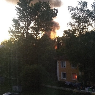 Крупный пожар произошел в одной поликлиник Борского округа 6