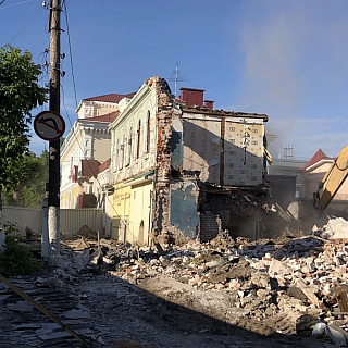 Лес вместо парковки растёт в самом центре Бора 1
