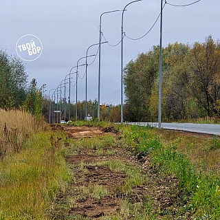 Строительство велодорожки начинается на Бору 2