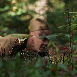 На Моховых прошла военно-историческая реконструкция, посвящённая окончанию Второй мировой войны 4