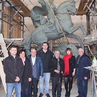 Делегация борчан побывала в городе Жуковский, на предприятии, где будет изготовлен памятник святому великомученику Георгию Победоносцу 5