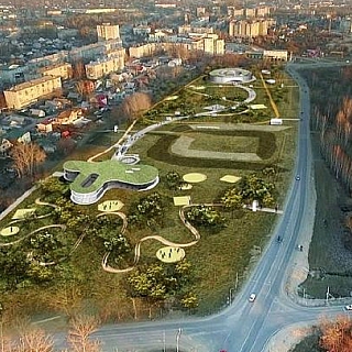 Фото проекта и видеорепортаж о строительстве нового парка на Бору 1