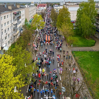 Рекордное количество жителей Бора приняли участие в акции на 9 мая 3