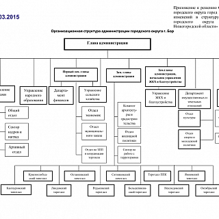 Новая структура администрации г.о.г. Бор 2