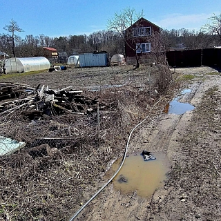 Вода уходит, но еще с Борских территорий ушла не вся 1