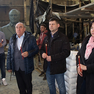 Делегация борчан побывала в городе Жуковский, на предприятии, где будет изготовлен памятник святому великомученику Георгию Победоносцу 7