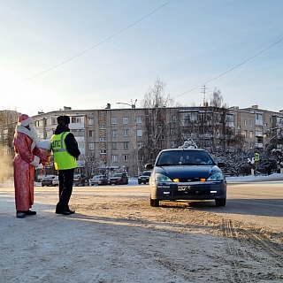 На Бору прошёл ряд профилактических акций под названием "Полицейский Дед Мороз" 4