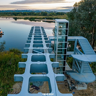 Лифт с панорамным остеклением достроят на Бору в декабре 3