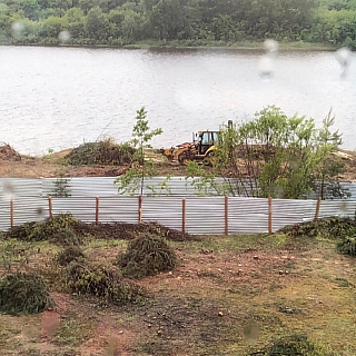 В микрорайоне Прибрежный вырубается берёзовая роща 2