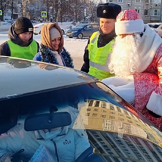 На Бору прошёл ряд профилактических акций под названием "Полицейский Дед Мороз" 5