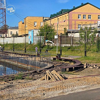 На Мухинском начались работы по демонтажу покрытий 3