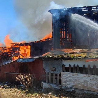 Пожар произошел на ул. Луначарского 1