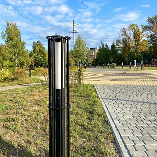 Светильники в новом борском парке защитили от вандалов 2