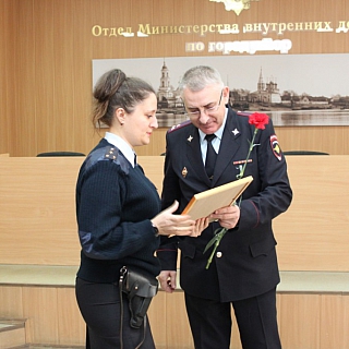 На Бору поздравили участковых уполномоченных полиции 5