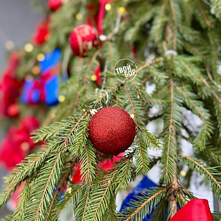 Самый новогодний подъезд на Бору 1