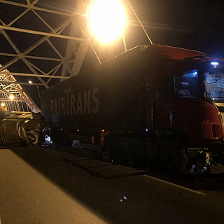 Ночная авария на Борском мосту 1