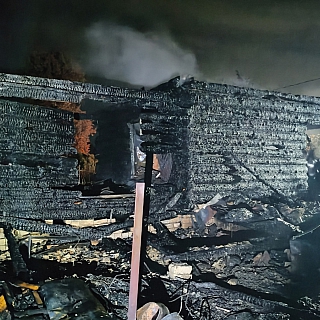 Страшный пожар в Першино 1