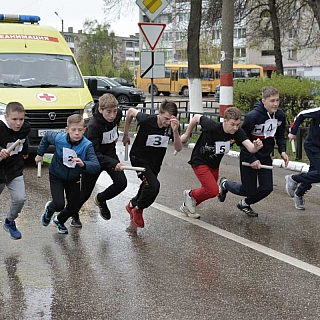 Эстафетный пробег в честь Дня Победы прошел на Бору 6