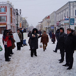 Пикет против ликвидации хирургического филиала Борской ЦРБ 1