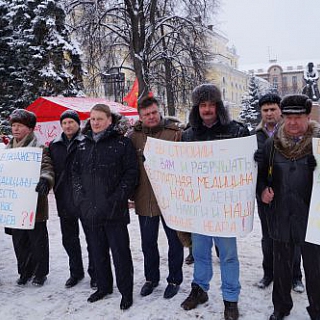Пикет против ликвидации хирургического филиала Борской ЦРБ 3