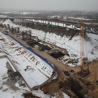 Фото и видеосъемка со строящегося дублера Борского моста 4