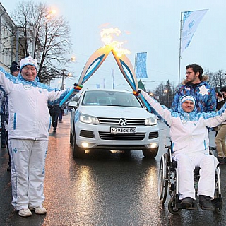 Чаша Паралимпийского огня зажжена в Нижнем Новгороде 13