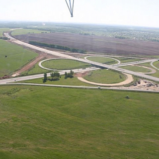 Фото с облета Южного обхода и дублера Борского моста 4