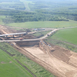 Фото с облета Южного обхода и дублера Борского моста 2