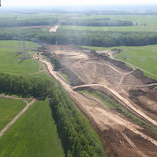 Фото с облета Южного обхода и дублера Борского моста 3